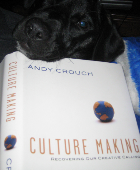 Guinness peering over Culture Making'