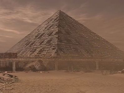MGM Grand pyramid in Vegas crumbling