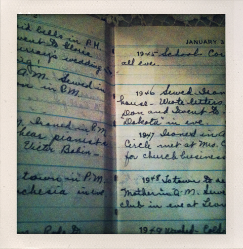 My grandmother's diaries