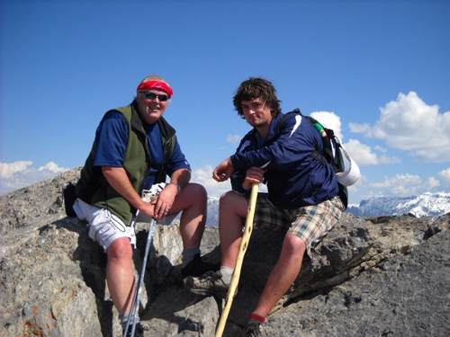 Father and son at Ha Ling Peak