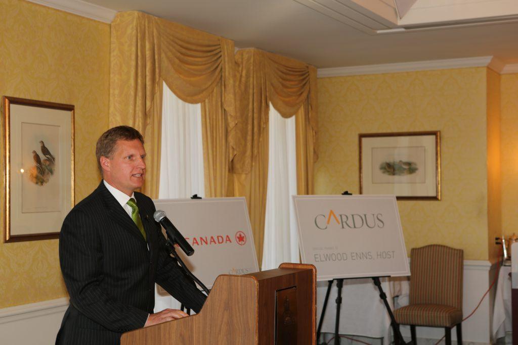 Michael Van Pelt at podium