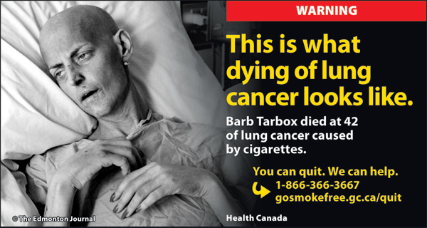 Barb Tarbox lie on her bed near death.