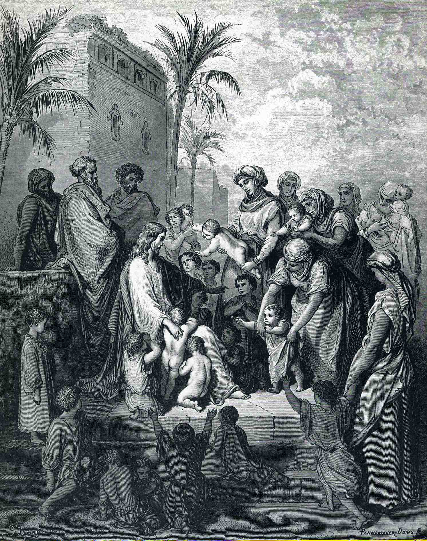 Jesus Blessing the Children, Gustave Dore