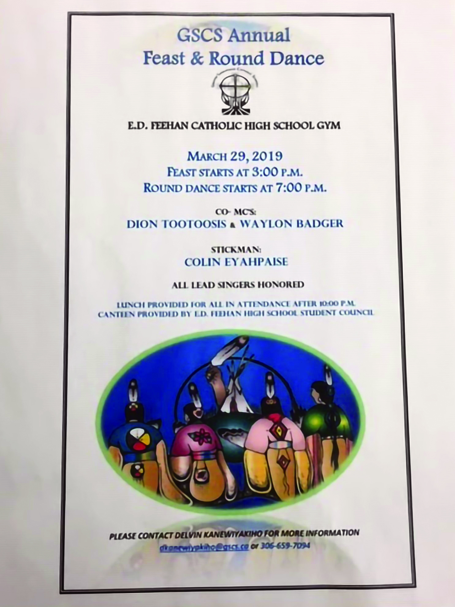 Holy Cross School Feast and Round Dance Flyer