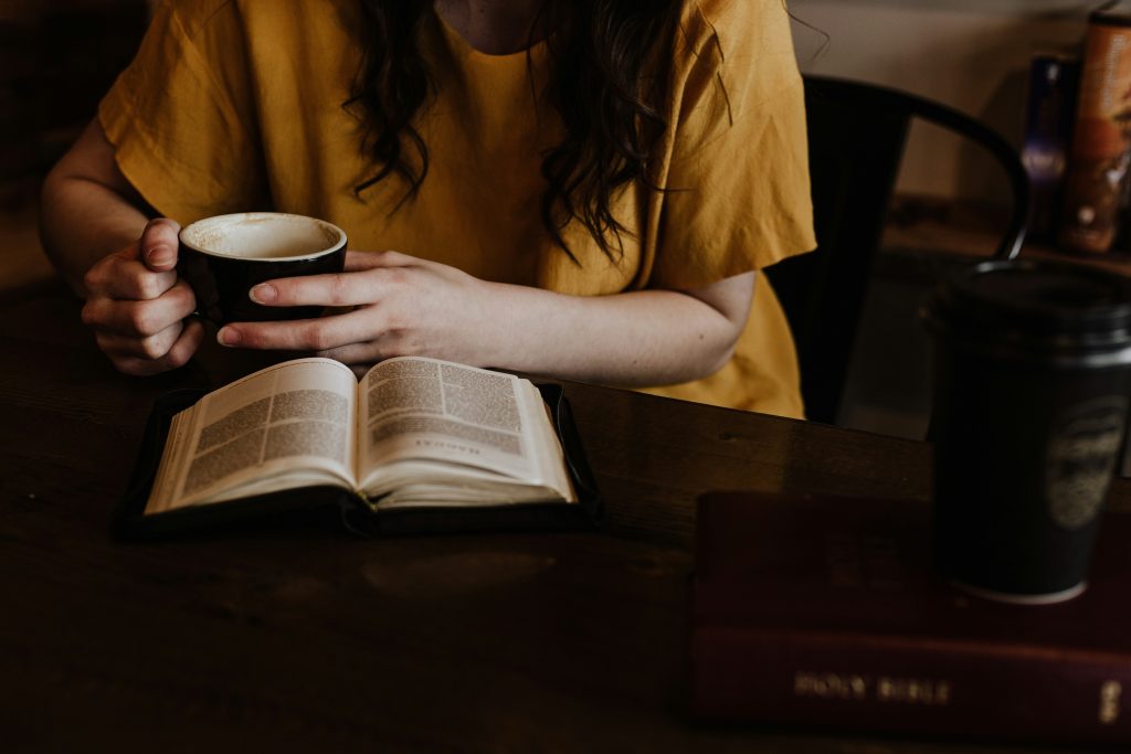Girl reading book